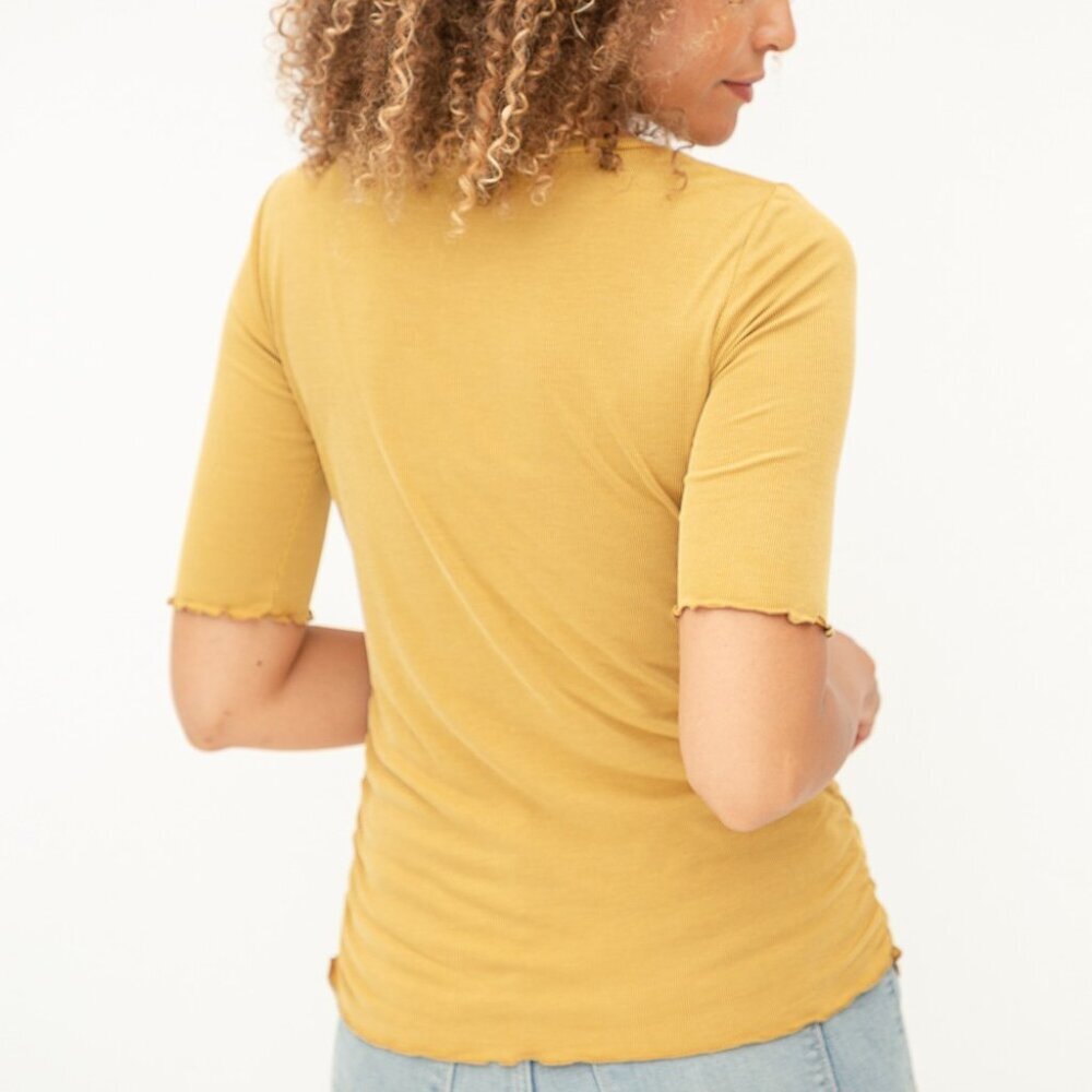 MYSTREE CUPRO MODAL RUCHED TOP - Picture 4 of 6